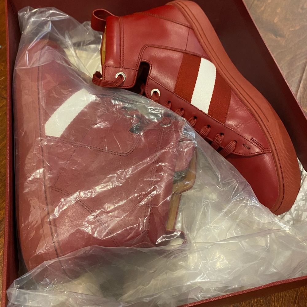 Worn 1 time Bally Garnet
